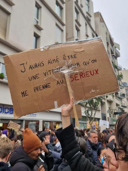 J aurais aimé une vitrine pour qu’on me prenne au sérieux